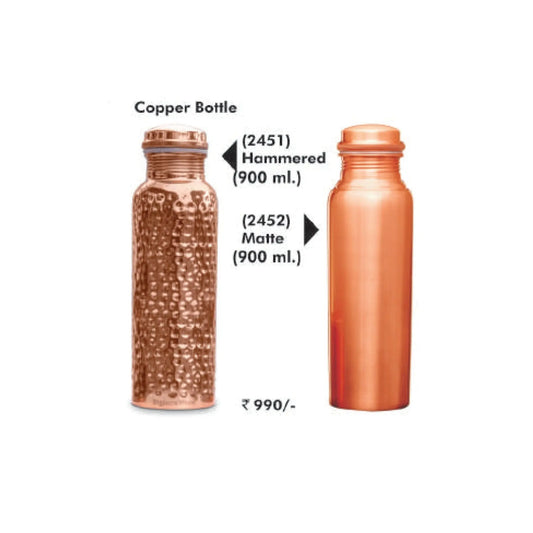 Signora ware Hammered and matte Bottle 900ml  - 2451/2452 MARSH Corporate gifts