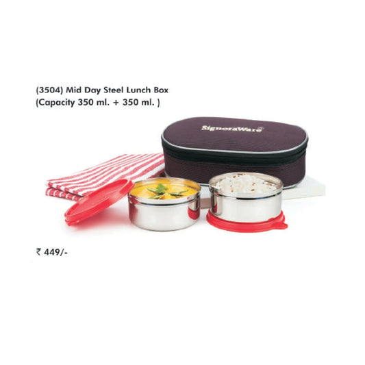Signora Ware Mid Day Steel Lunch Box - 3504 MARSH Corporate gifts