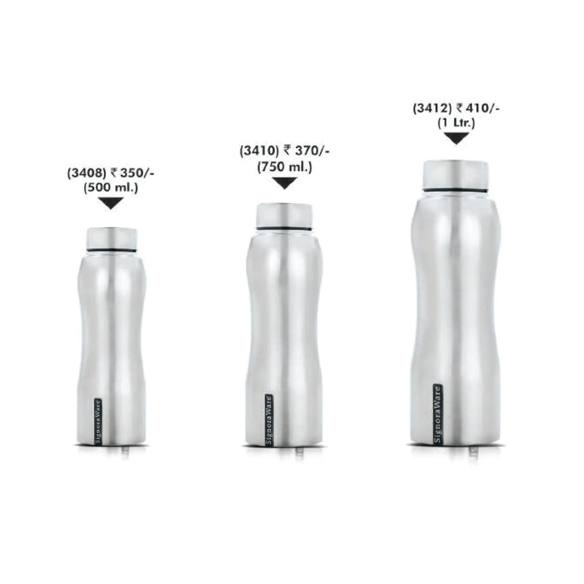 Signora Ware Oxy Steel Water Bottle - 3408/3410/3412 MARSH Corporate gifts