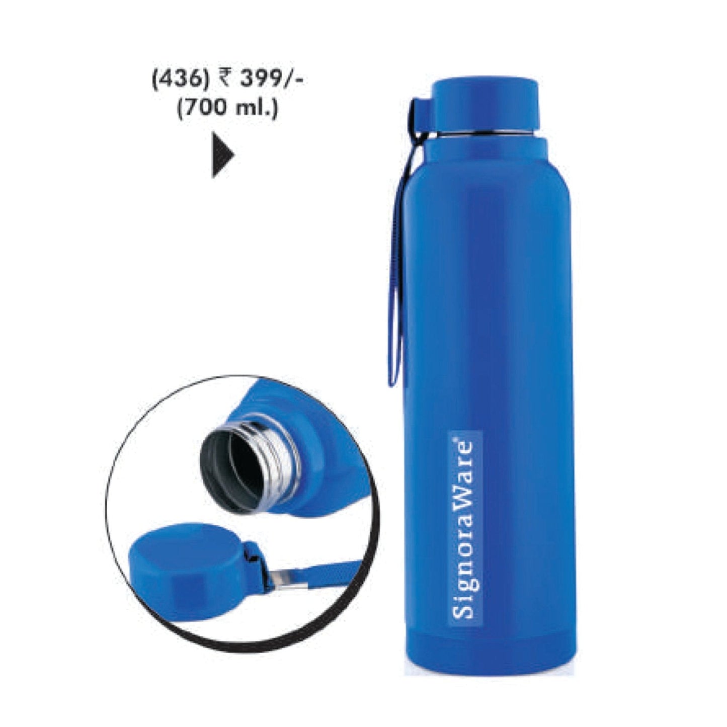 Signora Ware Pilot Steel Water Bottle - 436 MARSH Corporate gifts