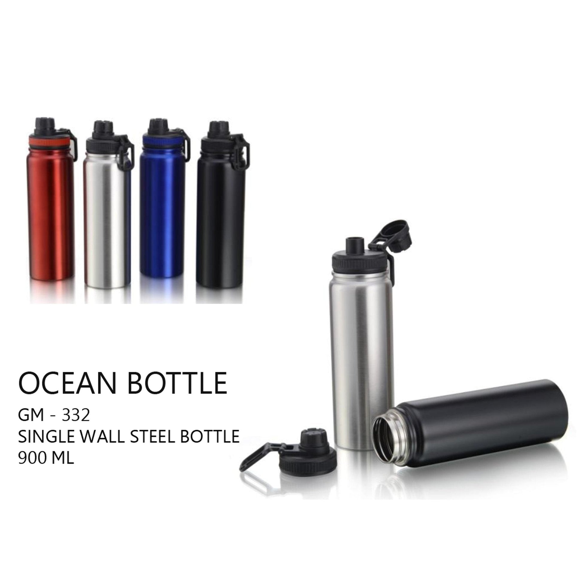 Single Wall Steel Bottle - 900ml - GM-332 MARSH Corporate gifts