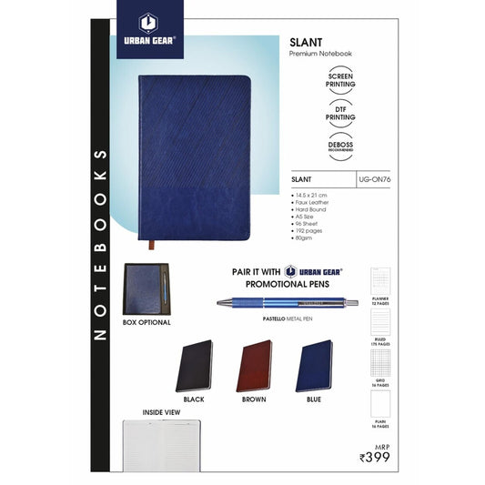URBAN GEAR -Slant - Note Books (Hard Bound) - UG-ON76 MARSH Stationery