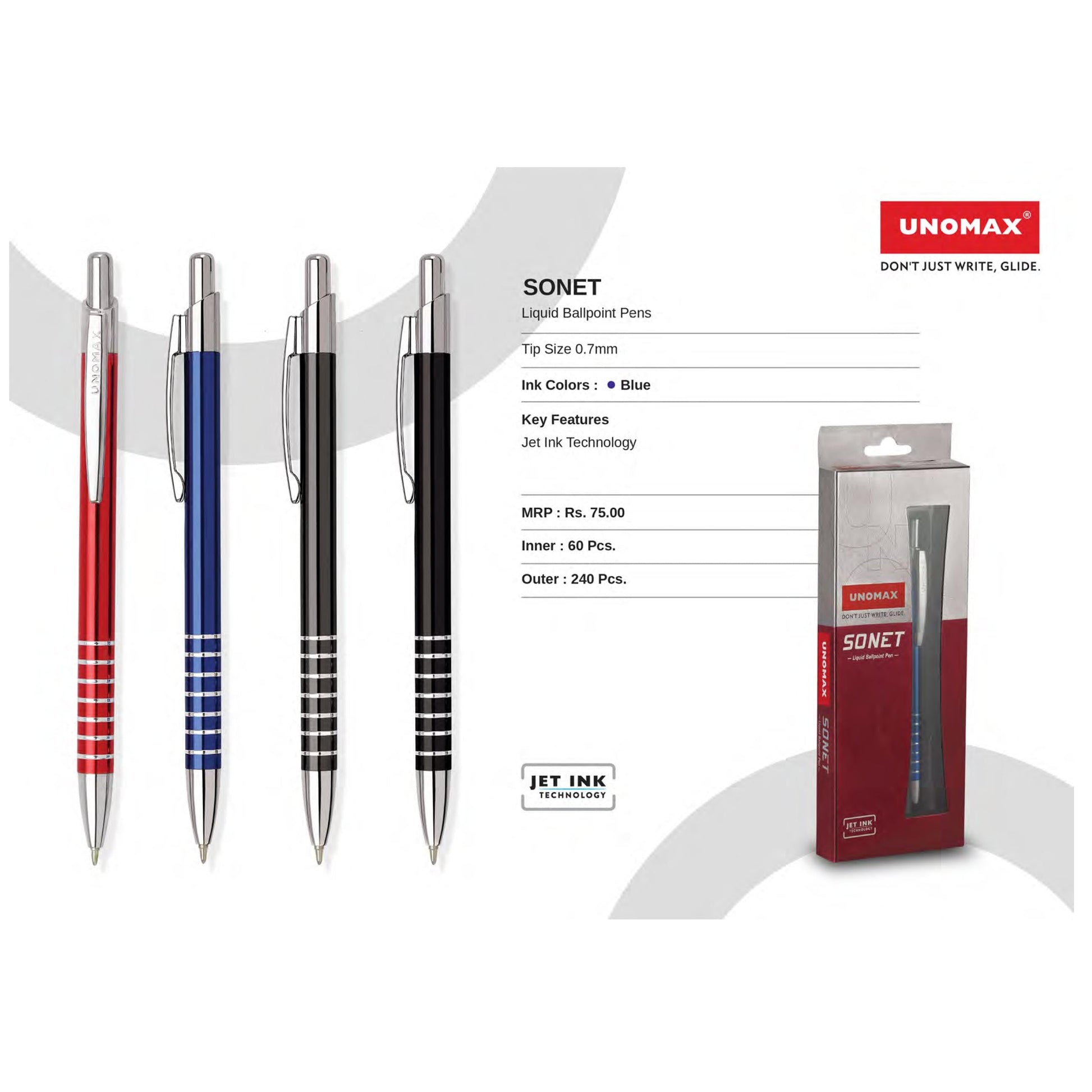 Unomax Sonet Liquid Ball Pens MARSH Corporate gifts