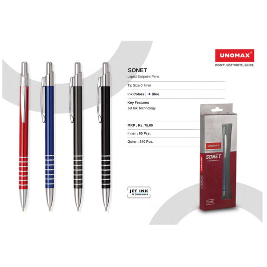 Unomax Sonet Liquid Ball Pens MARSH Corporate gifts