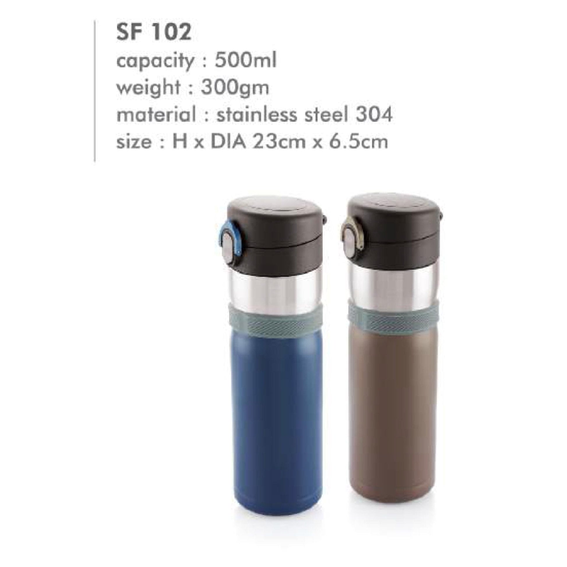 Stainless Steel Vacuum Bottle - SF 102 - 500ml MARSH Corporate gifts