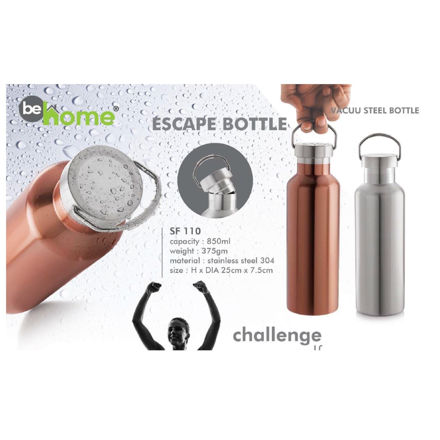 Stainless Steel Vacuum Bottle - SF 110 - 850ml MARSH Corporate gifts