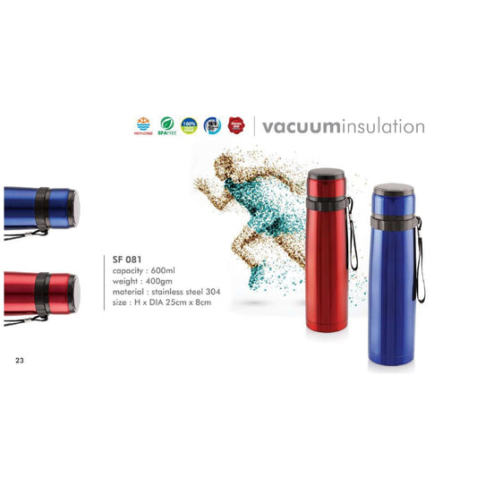 Stainless Steel Vacuum Flask - SF 081 - 600ml MARSH Corporate gifts