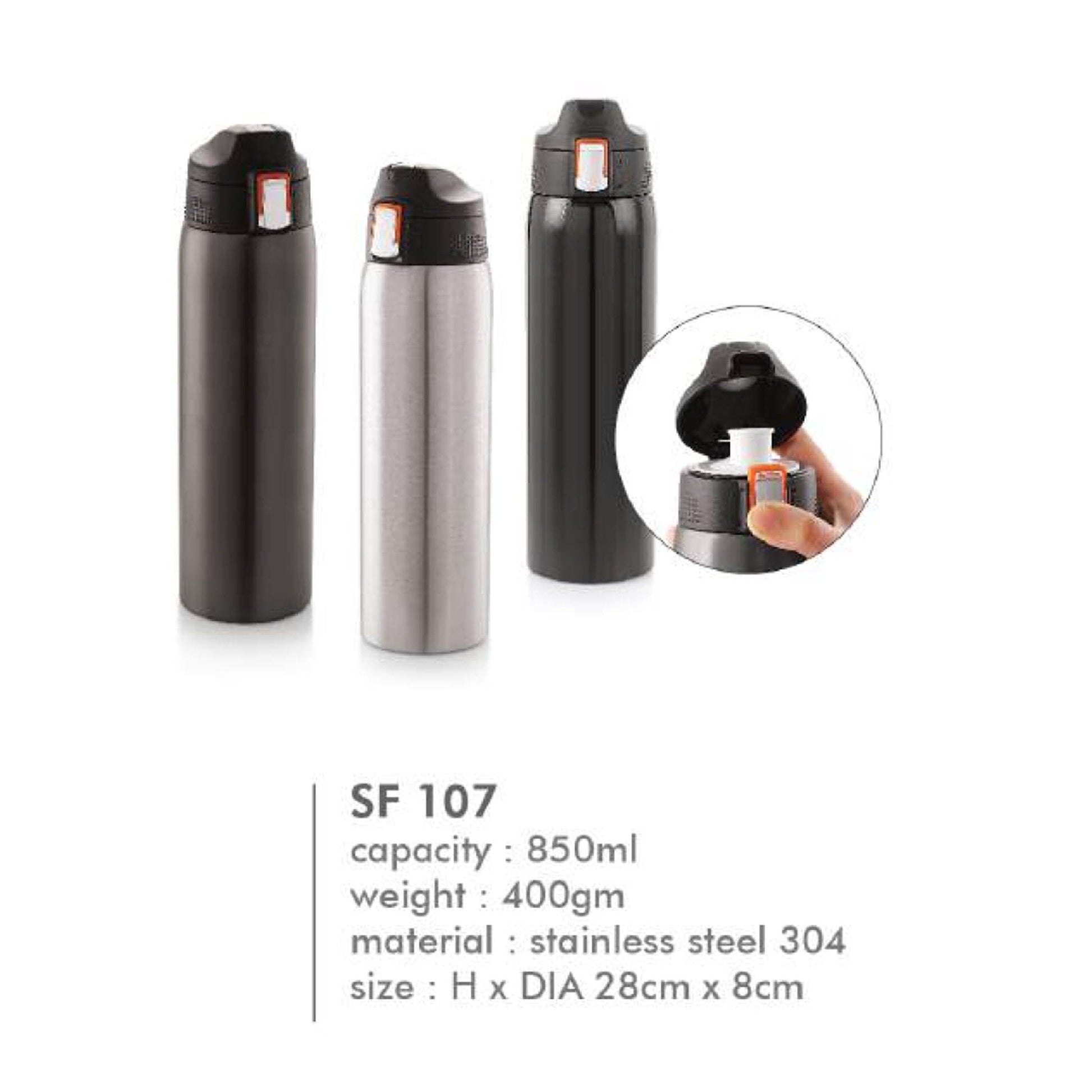 Stainless Steel Vacuum Flask - SF 107 - 850ml MARSH Corporate gifts
