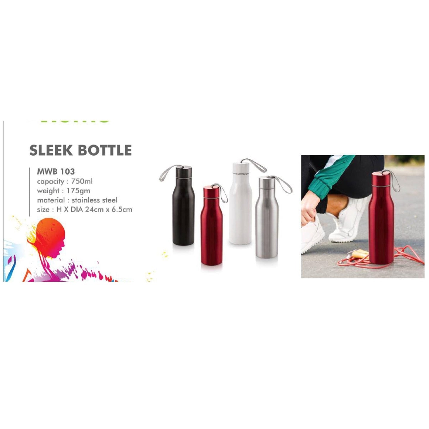 Stainless Steel Water Bottle - MWB 103 - 750ml MARSH Corporate gifts