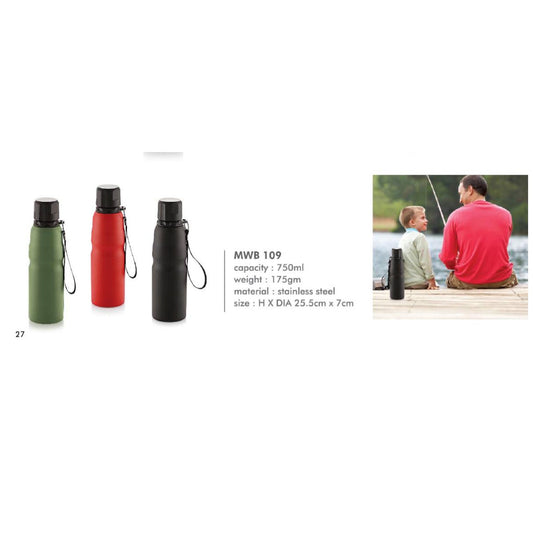 Stainless Steel Water Bottle - MWB 109 - 750ml MARSH Corporate gifts