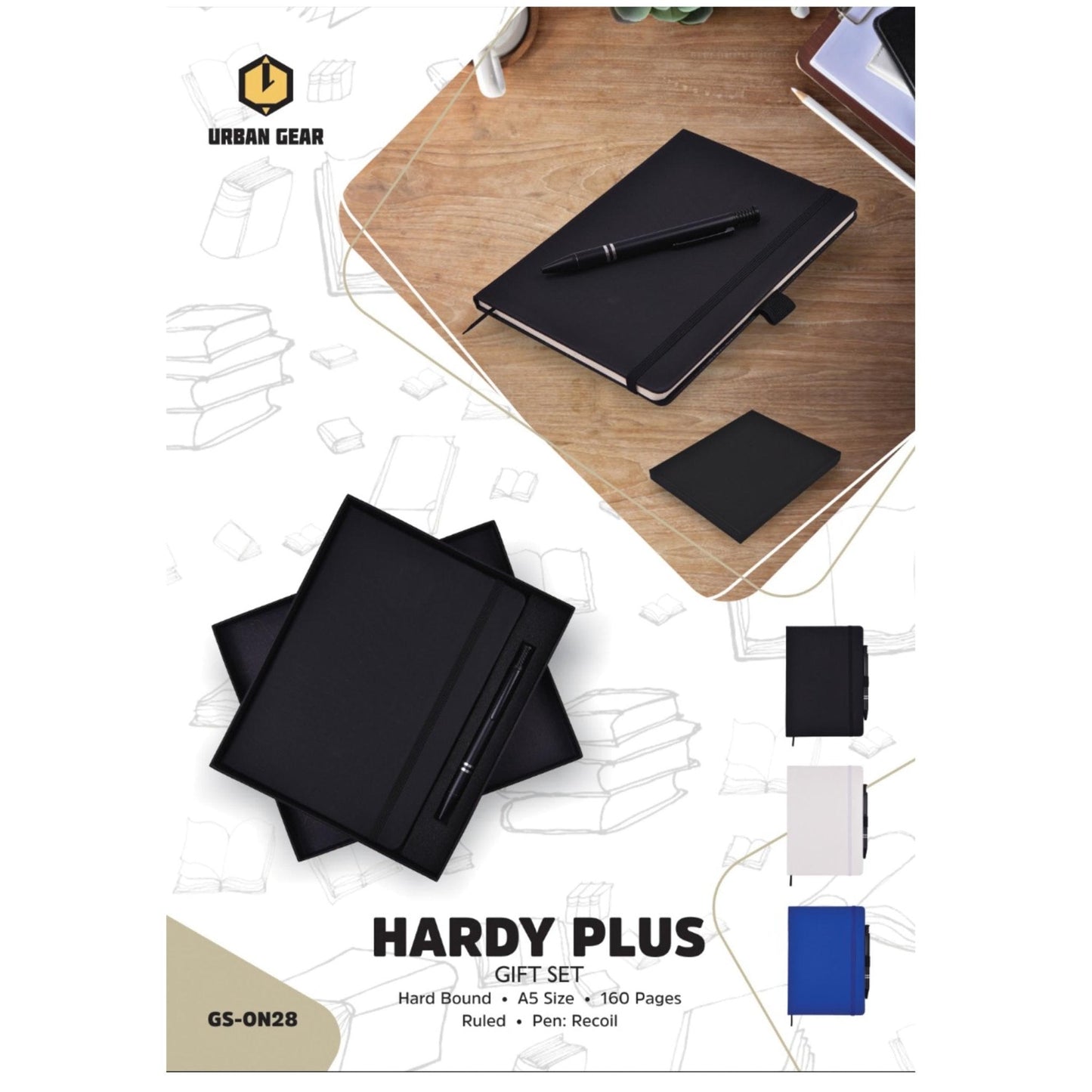 Stationary Gift Set - Book + Pen - GS-ON28 MARSH Corporate gifts