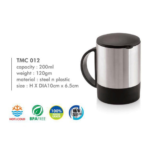 Steel n Plastic Mug TMC 012 - 200ml MARSH Corporate gifts
