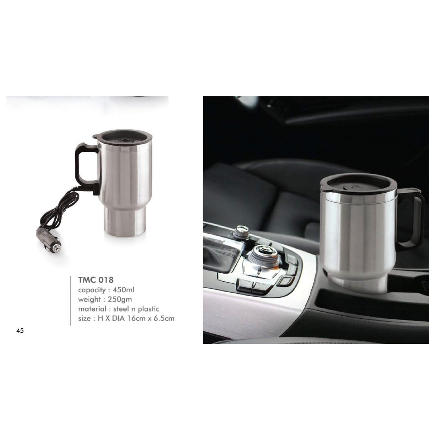 Steel n Plastic Mug TMC 018 - 450ml MARSH Corporate gifts