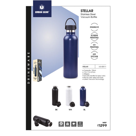 URBAN GEAR - Stellar - Stainless Steel Hot n Cold Bottle (750ml) - UG-DB111 MARSH Corporate gifts