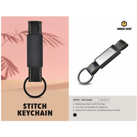 URBAN GEAR - Stitch - Faux Leather Keychain -  UG-KC17 MARSH Corporate gifts
