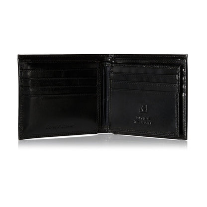 Swiss Military Black Leather Wallet (LW-1) MARSH Stationery