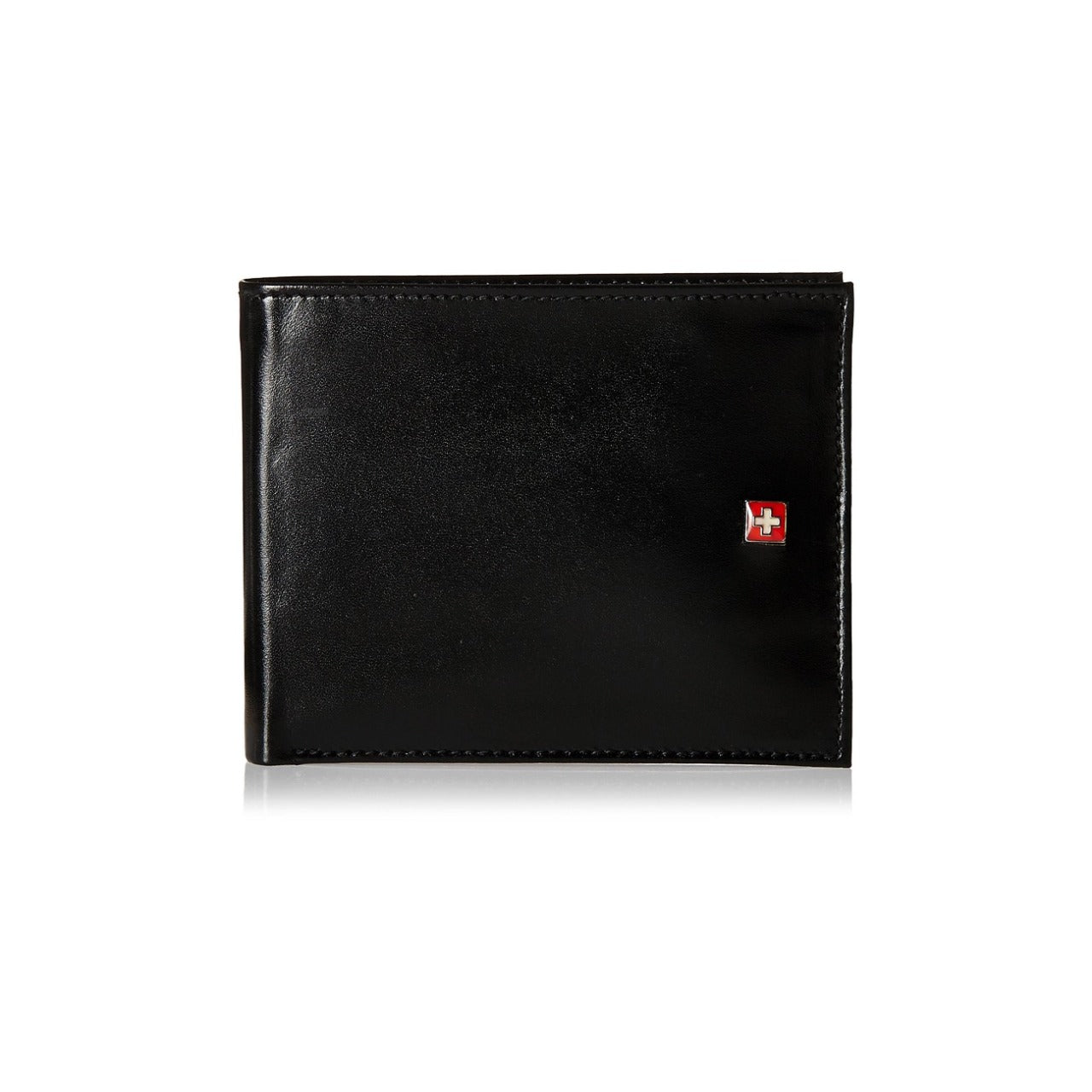 Swiss Military Black Leather Wallet (LW-1) MARSH Stationery
