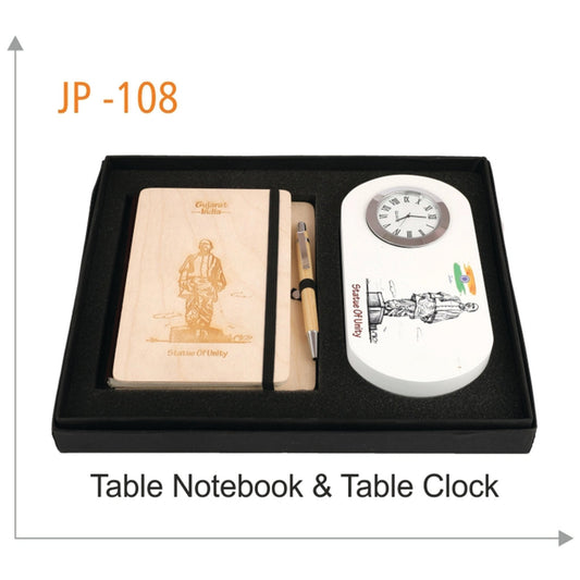 Table Notebook and Table Clock - JP 108 MARSH Corporate gifts