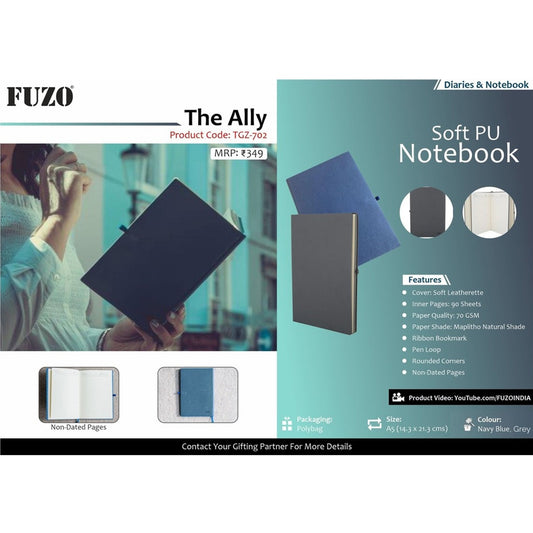 The Ally Soft PU Notebook - TGZ-702 MARSH Corporate gifts