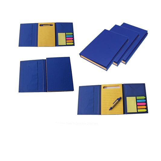 three fold diary with sticky note & mini pen MARSH Stationery