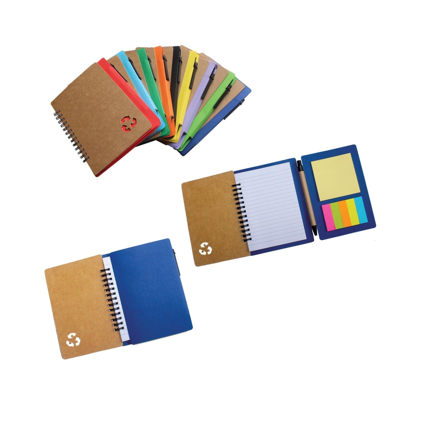 three fold wiro Sticky note pad & pen MARSH Stationery