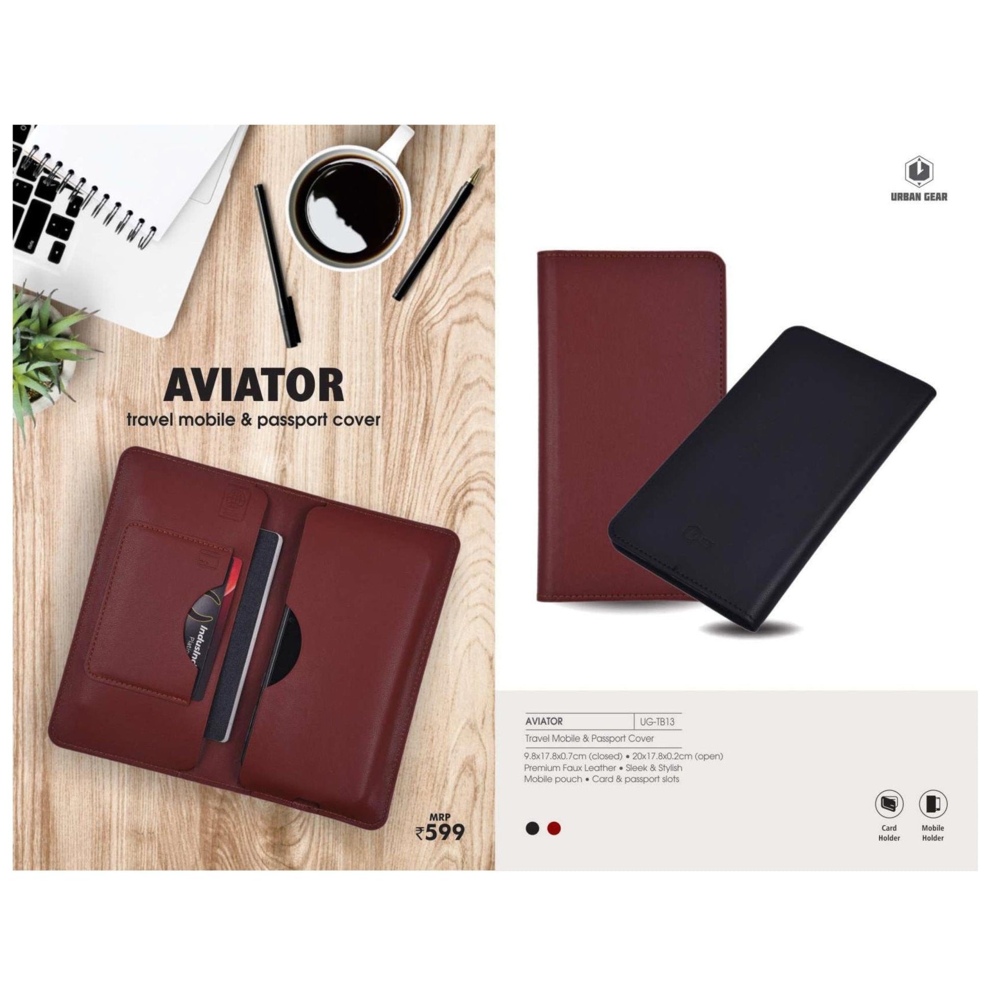 Travel Mobile & Passport Cover - UG-TB13 MARSH Corporate gifts
