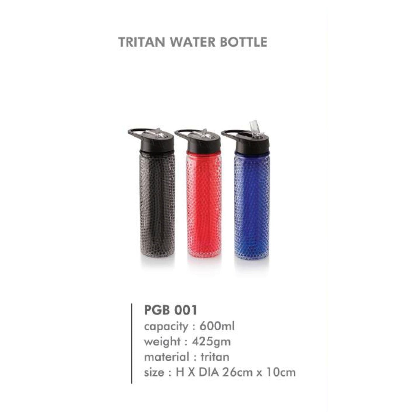 Tritan Water Bottle - PGB 001 - 600ml MARSH Corporate gifts