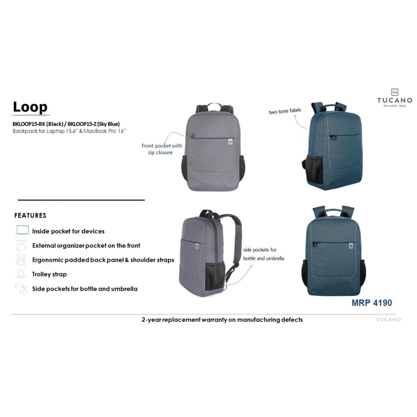 Tucano Loop laptop Bag MARSH Corporate gifts