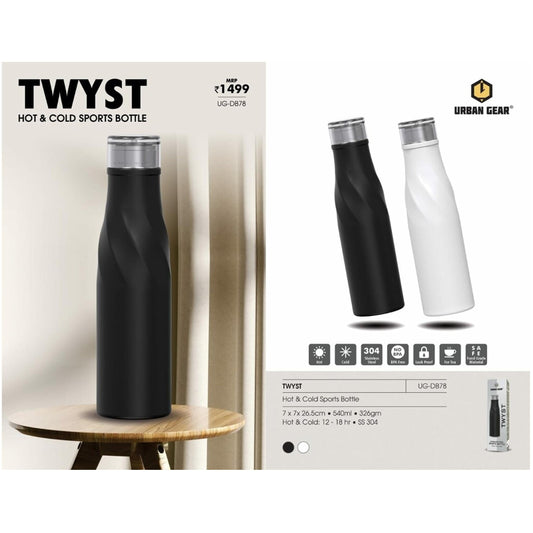 URBAN GEAR - Twyst - Stainless Steel Hot n Cold Bottle (660ml) - UG-DB78 MARSH Corporate gifts