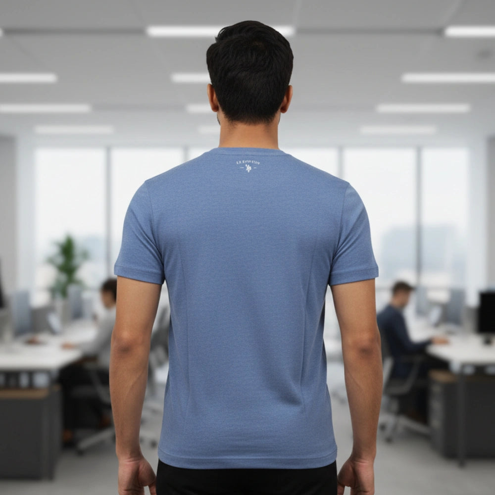 U.S. Polo Assn. Poly-Cotton Round Neck T-shirt