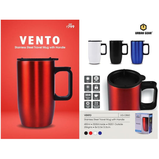 URBAN GEAR - Vento - Stainless Steel Mug with Handle (400ml) - UG-DB60 MARSH Corporate gifts