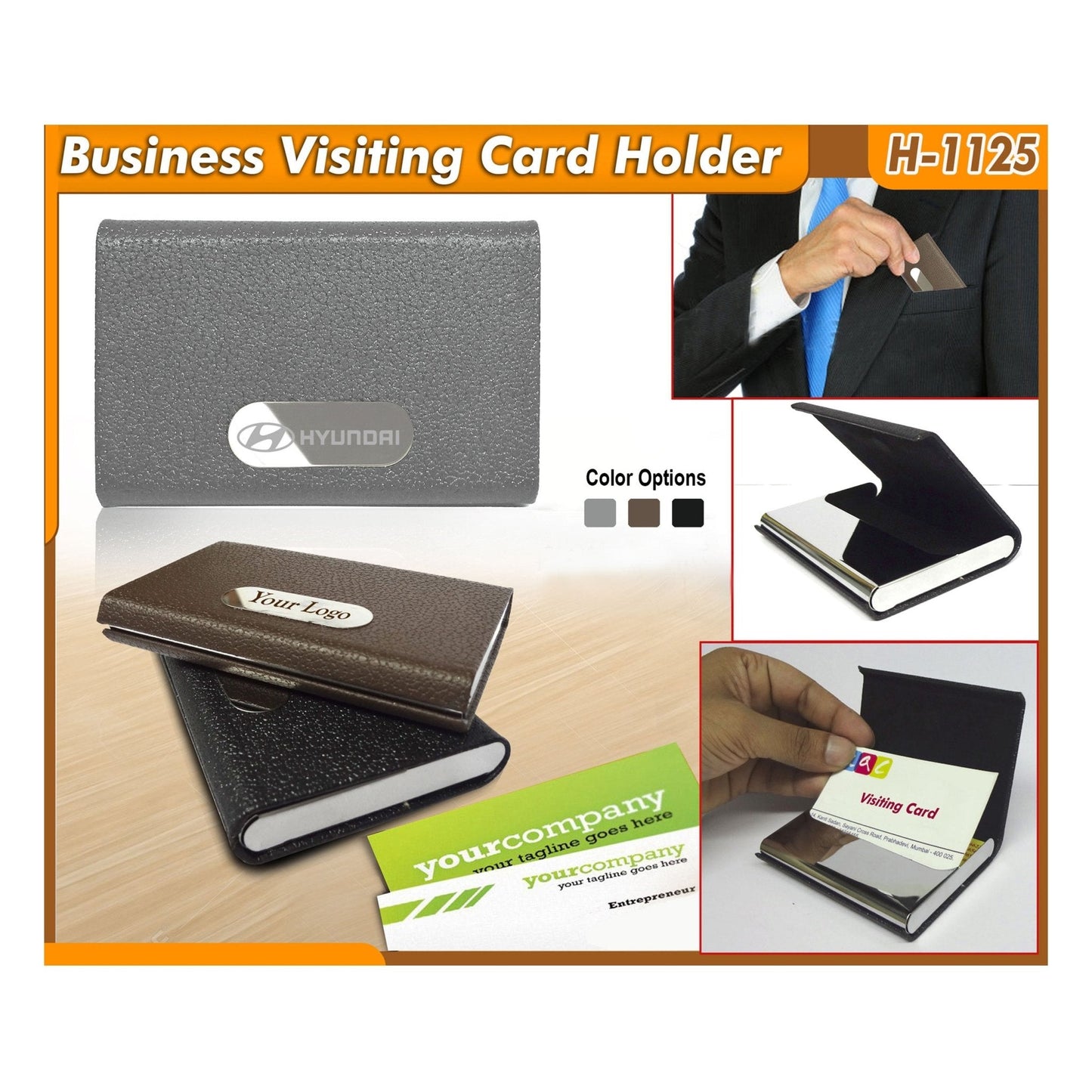 Visiting Card Holder (Black) H-1125 MARSH Corporate gifts