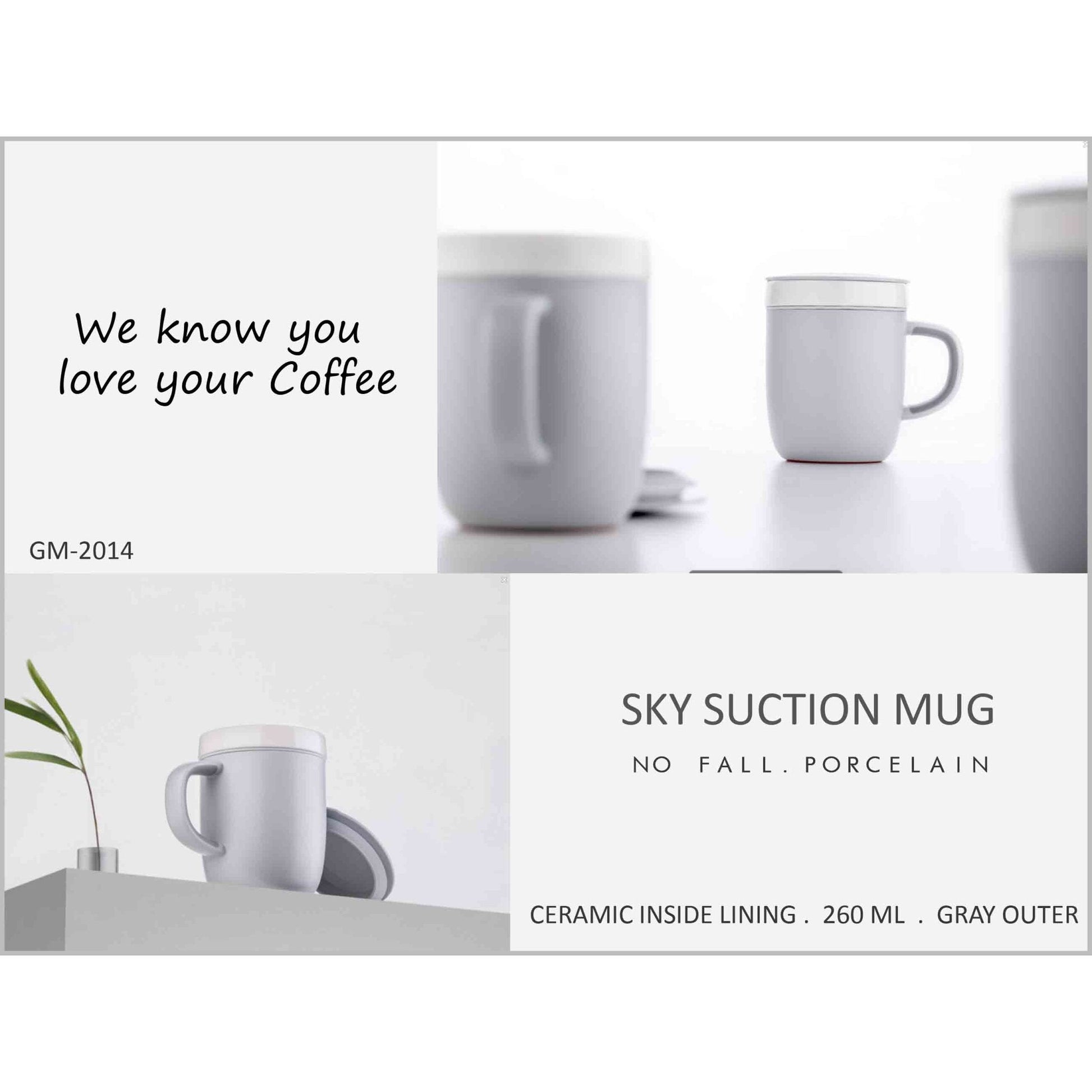 Vitality Sky Suction Mug 560ml - DRIN075 MARSH Corporate gifts