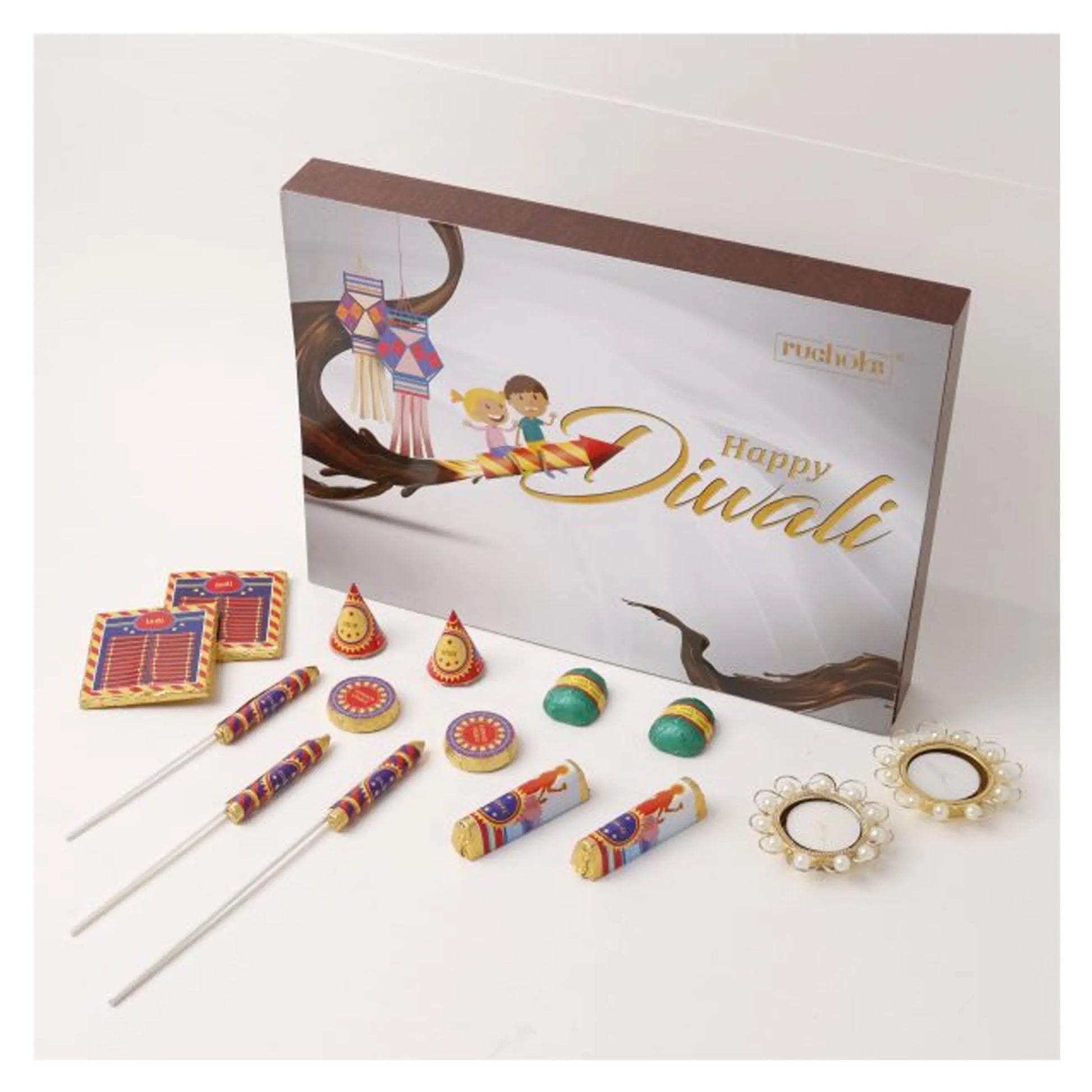 RUCHOKS - W1 - Diwali Cracker Wooden Box MARSH Corporate gifts