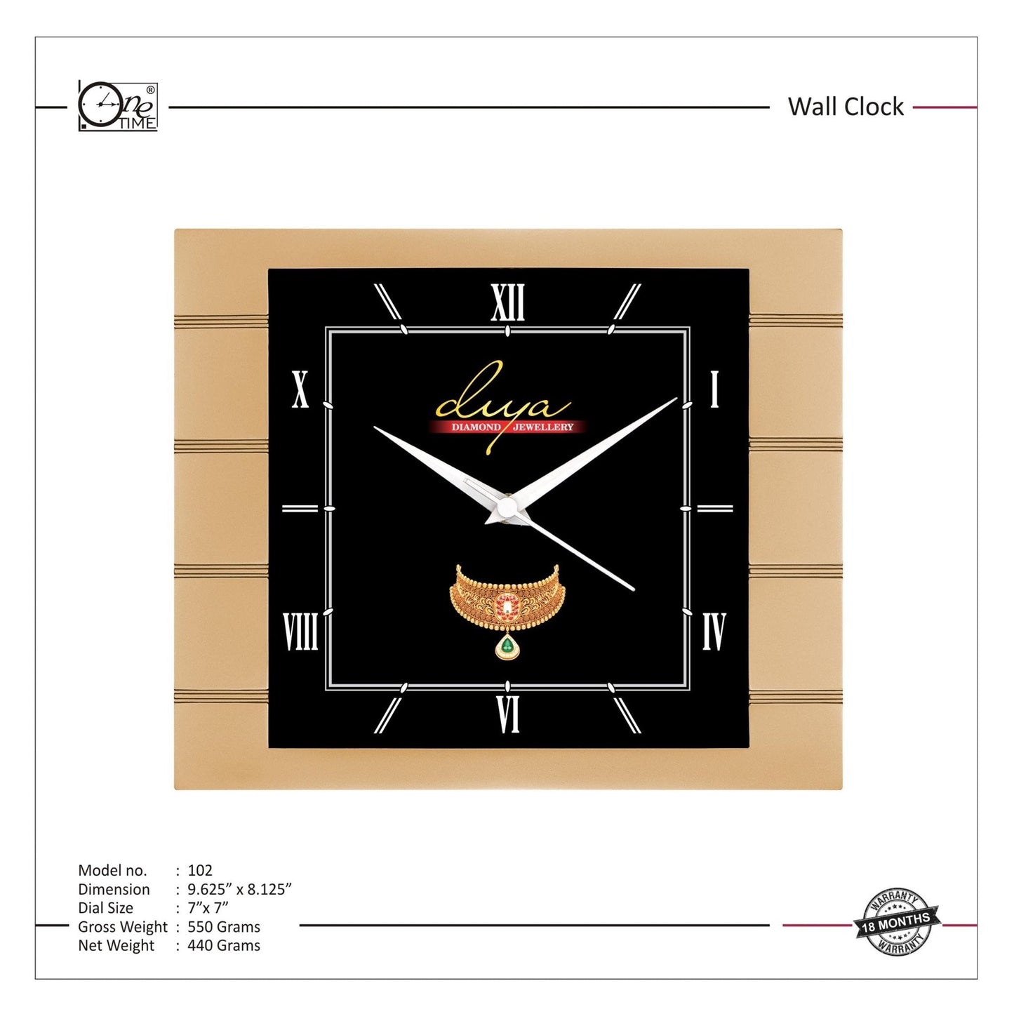 Wall Clock Pattern 102 MARSH Stationery