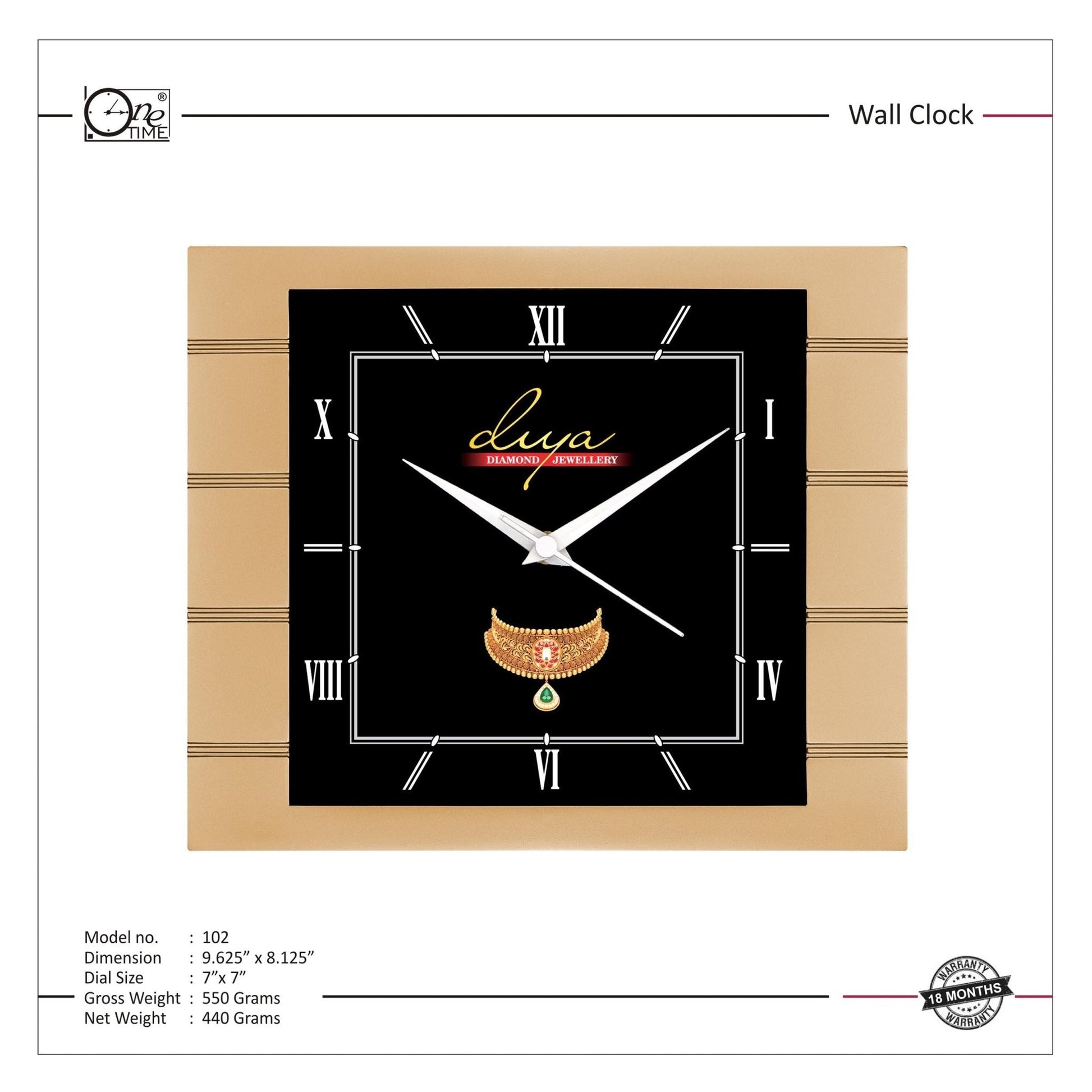 Wall Clock Pattern 102 MARSH Stationery