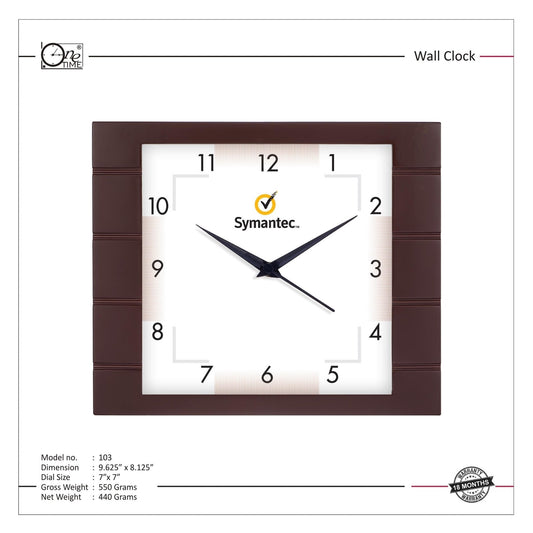 Wall Clock Pattern 103 MARSH Stationery