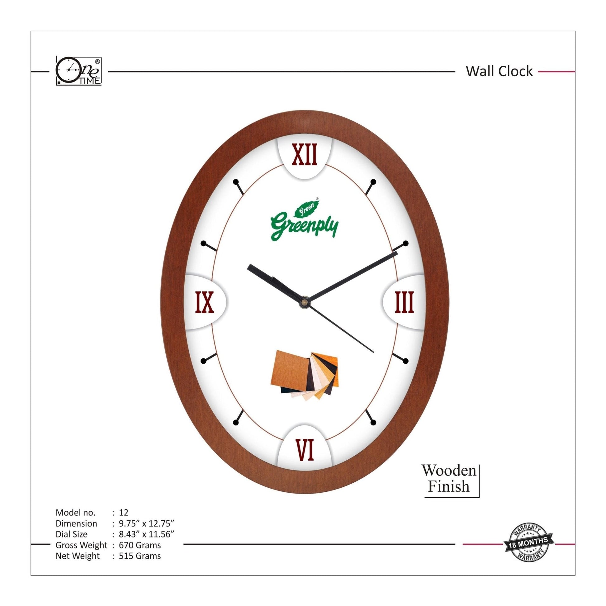 Wall Clock Pattern 12 MARSH Stationery