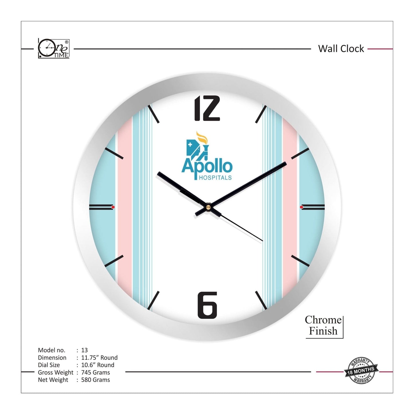 Wall Clock Pattern 13 MARSH Stationery