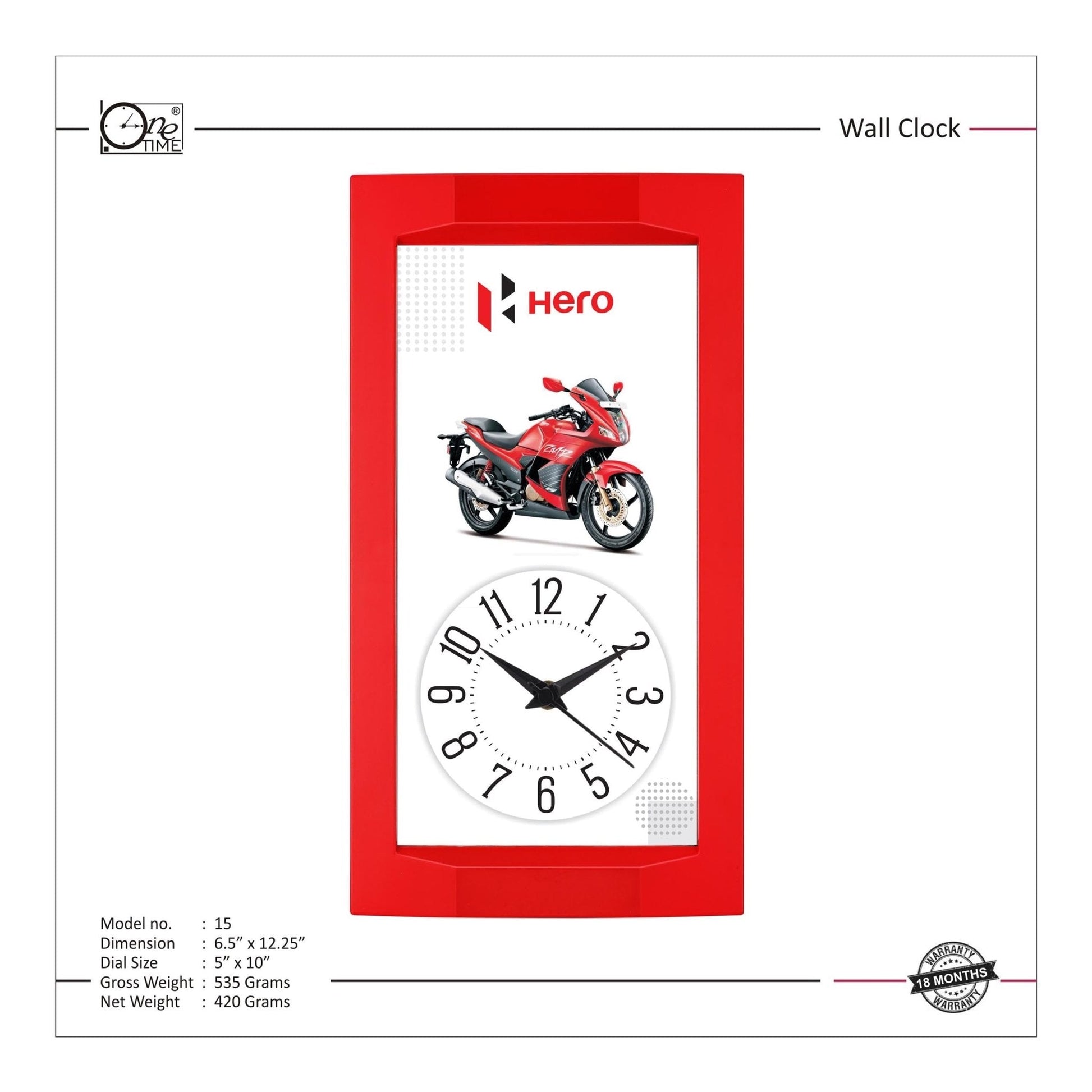 Wall Clock Pattern 15 MARSH Stationery