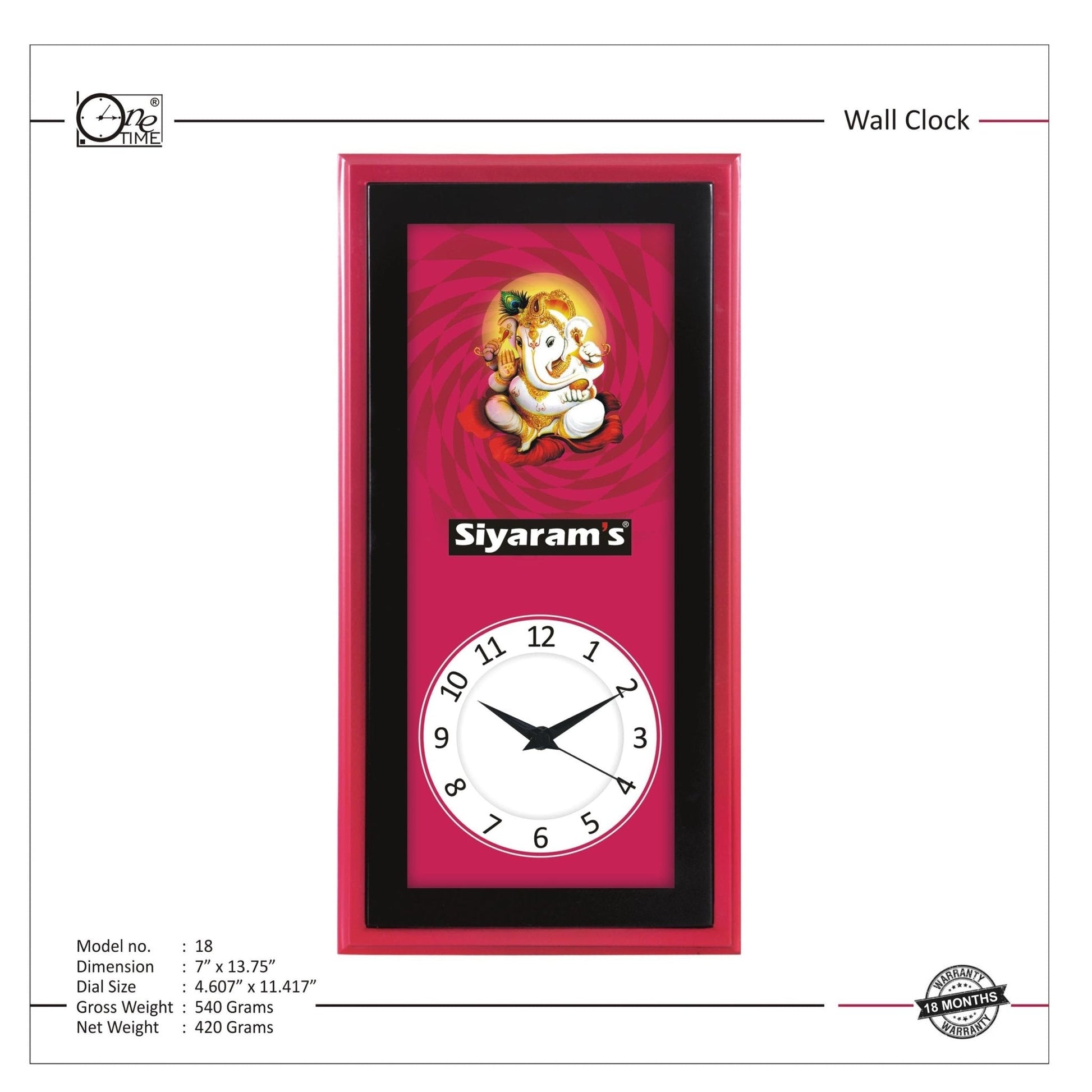 Wall Clock Pattern 18 MARSH Stationery