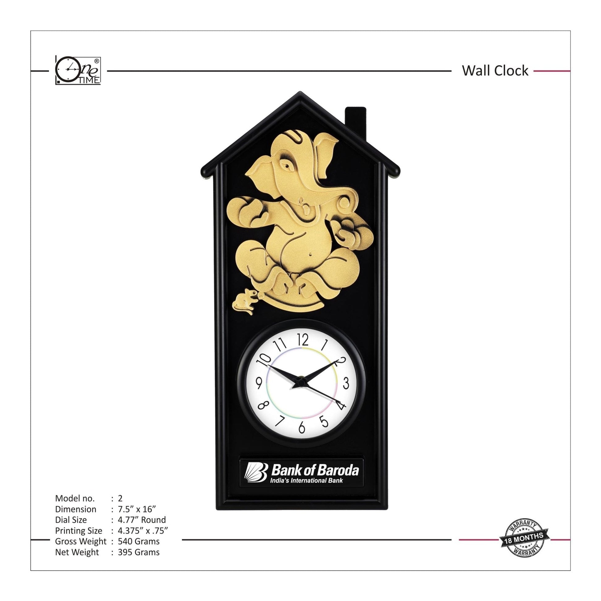 Wall Clock Pattern 2 MARSH Stationery