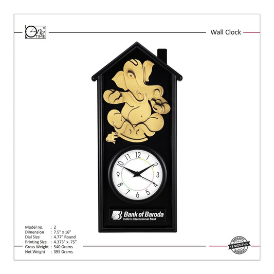 Wall Clock Pattern 2 MARSH Stationery