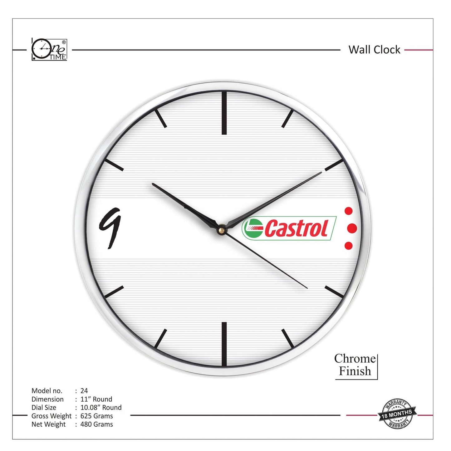 Wall Clock Pattern 24 MARSH Stationery