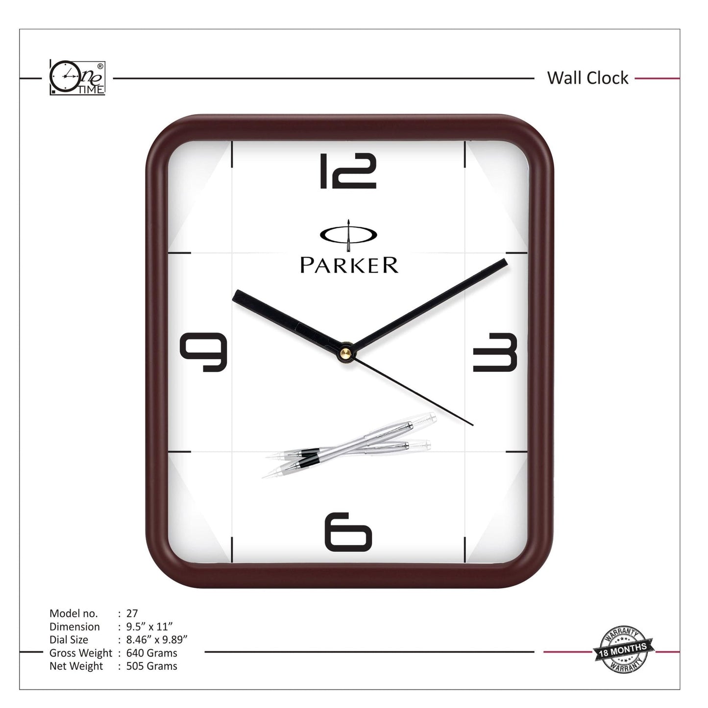 Wall Clock Pattern 27 MARSH Stationery