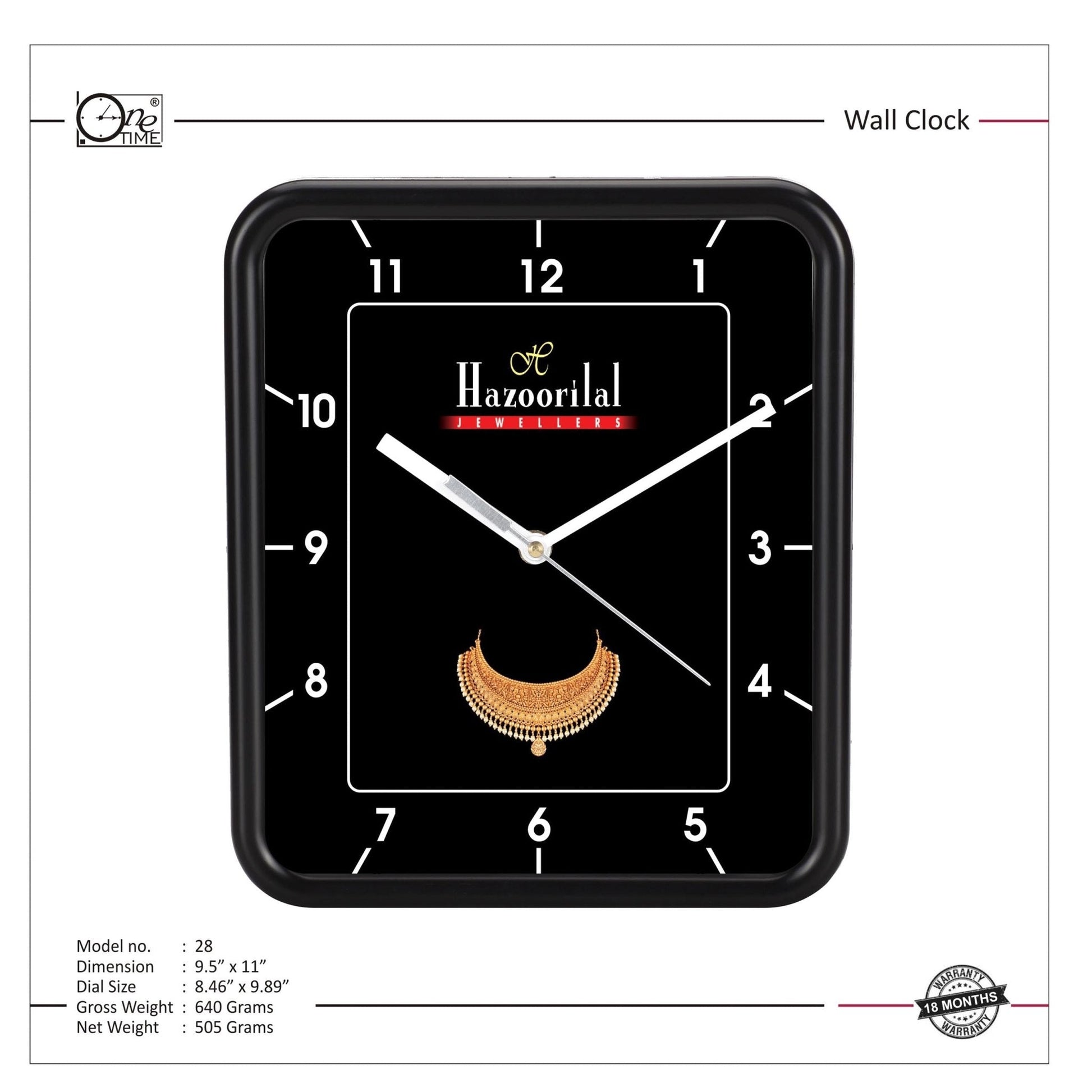 Wall Clock Pattern 28 MARSH Stationery
