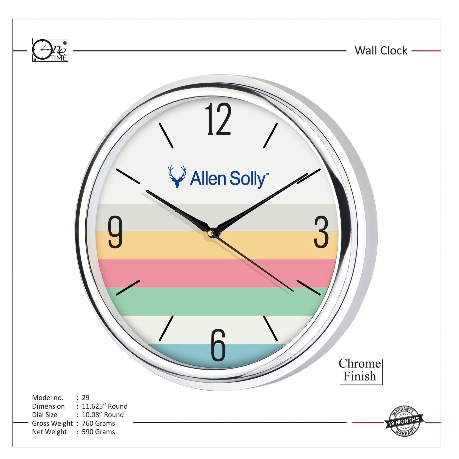 Wall Clock Pattern 29 MARSH Stationery