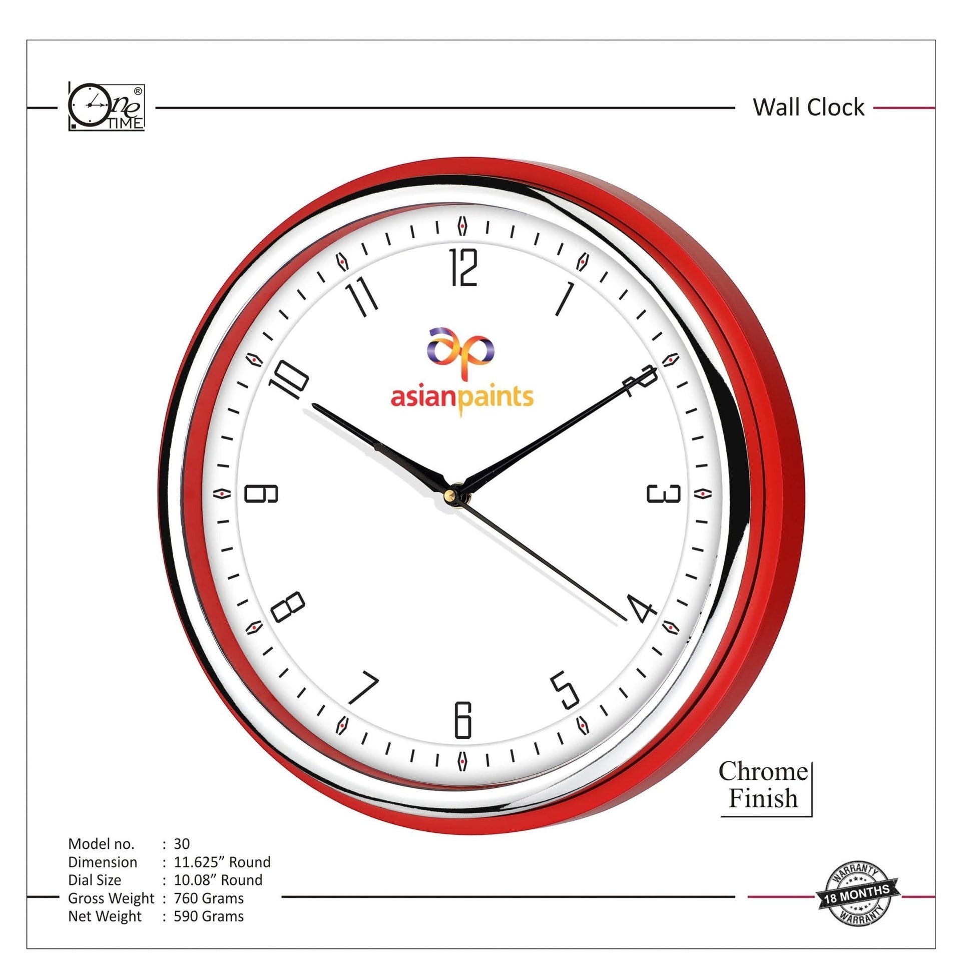 Wall Clock Pattern 30 MARSH Stationery