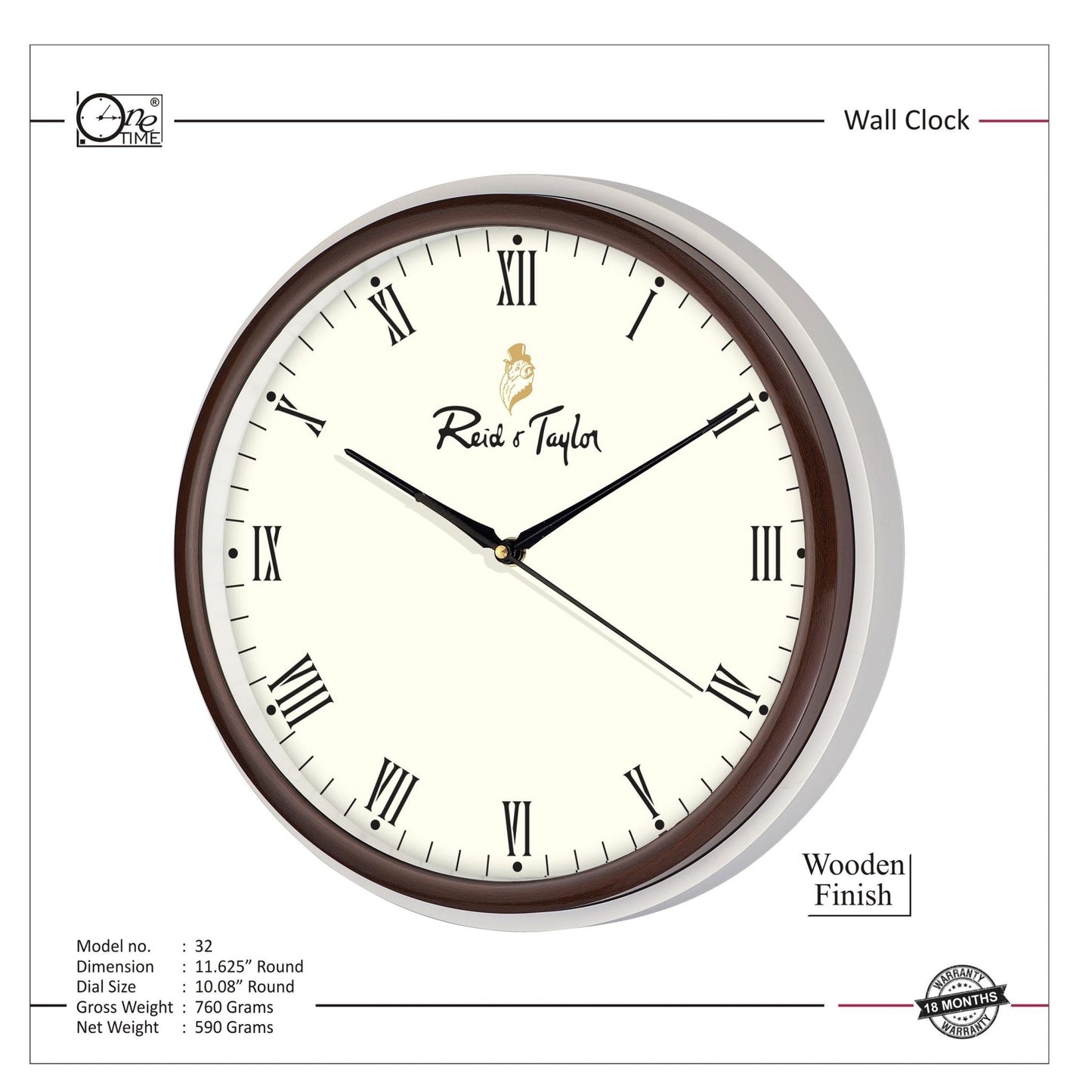Wall Clock Pattern 32 MARSH Stationery
