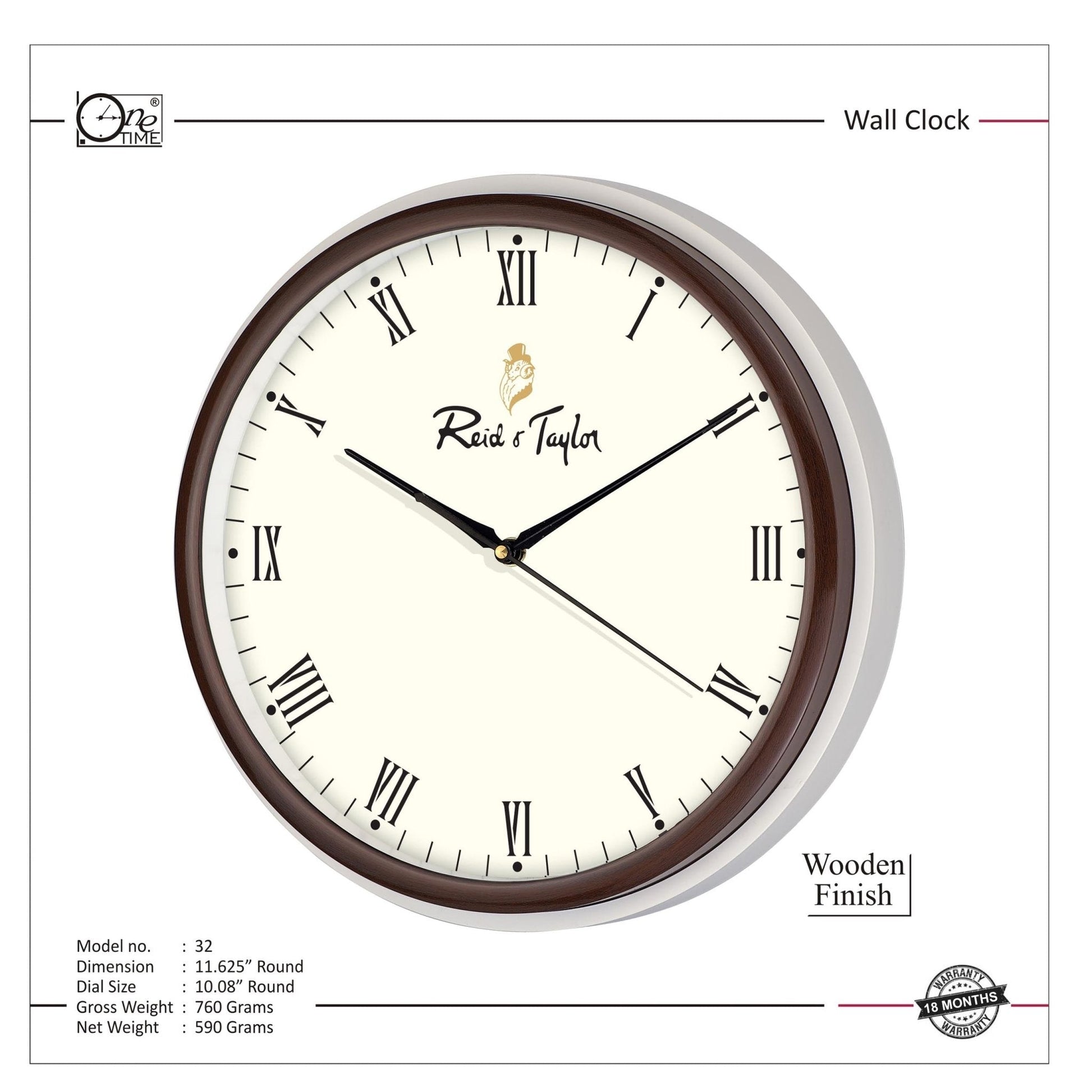Wall Clock Pattern 32 MARSH Stationery